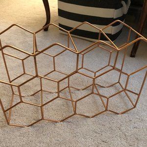 Crate&Barrel 11-Bottle Copper Wine Rack